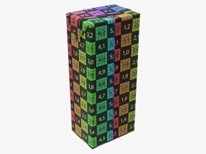 Juice Cardboard Box Packaging 1500ml 3D Model