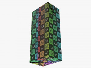 Juice Cardboard Box Packaging 1500ml 3D Model