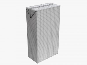 Juice Cardboard Box Packaging 2000ml Model 3D