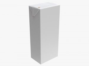 Juice Cardboard Box Packaging For Kids 200ml 3D Model