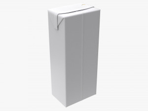 Juice Cardboard Box Packaging For Kids 200ml 3Dモデル