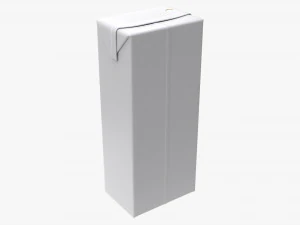 Juice Cardboard Box Packaging For Kids 200ml 3D Model