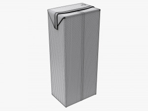 Juice Cardboard Box Packaging For Kids 200ml 3Dモデル