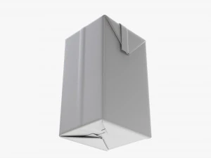 Caixa de papel&atilde;o suco embalagem com tampa 500ml Modelo 3D