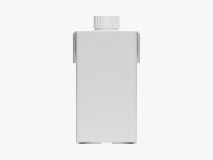 Juice Cardboard Box Packaging With Cap 500ml Model 3D