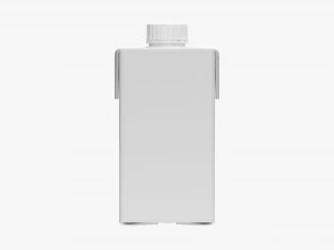 Caixa de papel&atilde;o suco embalagem com tampa 500ml Modelo 3D