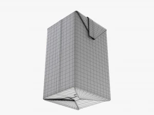 Caixa de papel&atilde;o suco embalagem com tampa 500ml Modelo 3D