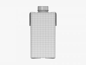 Juice Cardboard Box Packaging With Cap 500ml Model 3D