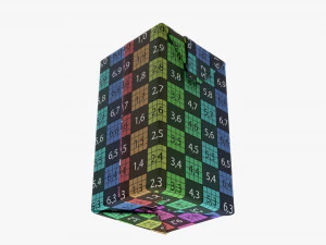 Caixa de papel&atilde;o suco embalagem com tampa 500ml Modelo 3D