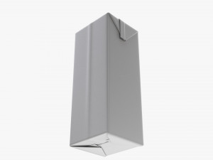 Juice Cardboard Box Packaging With Cap 1000ml Modèle 3D