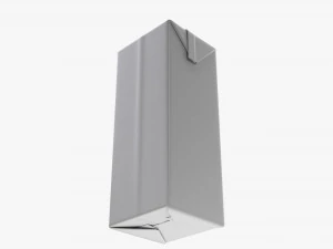 Juice Cardboard Box Packaging With Cap 1000ml 3D Model