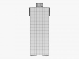 Juice Cardboard Box Packaging With Cap 1000ml Modèle 3D