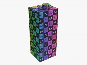 Juice Cardboard Box Packaging With Cap 1000ml 3D Model