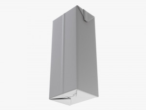 Juice Cardboard Box Packaging With Cap 1500ml 3D Model