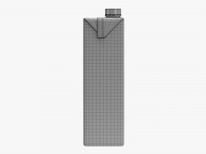 Juice Cardboard Box Packaging With Cap 1500ml 3D Model