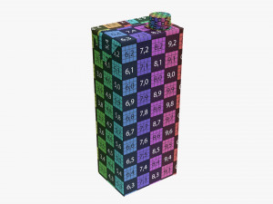Juice Cardboard Box Packaging With Cap 1500ml 3D Model