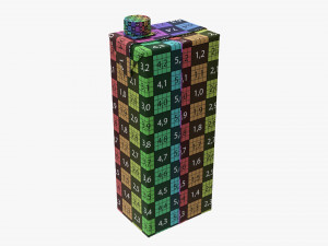 Juice Cardboard Box Packaging With Cap 1500ml 3D Model