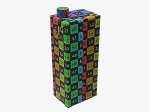 Сік картонна упаковка з кришкою 1500 мл 3D Модель