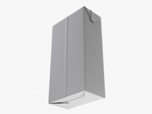Juice Cardboard Box Packaging With Cap 2000ml 3D Модель