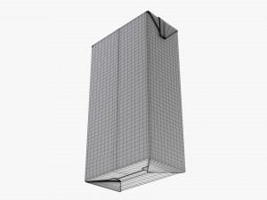 Juice Cardboard Box Packaging With Cap 2000ml 3D Модель