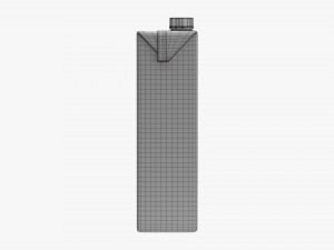 Juice Cardboard Box Packaging With Cap 2000ml 3D Модель