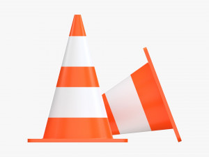 Traffic Cones 3D Модель
