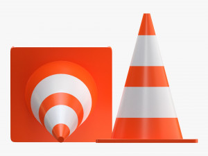 Traffic Cones 3D Модель