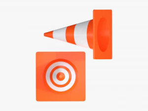 Traffic Cones 3D Model