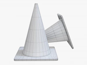 Traffic Cones 3D Model