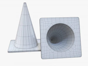 Traffic Cones 3D Model