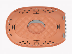 Travel Pet Carrier Gray Orange Pastel Modelo 3D