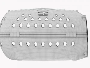 Travel Pet Carrier Gray Orange Pastel 3D Model