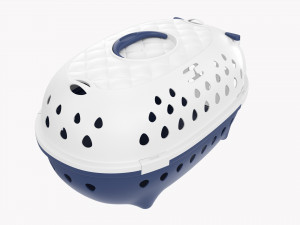 Travel Pet Carrier White Blue Modelo 3D