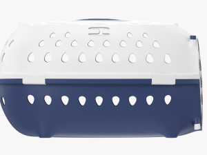 Travel Pet Carrier White Blue Modelo 3D