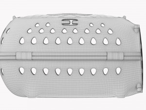 Travel Pet Carrier White Blue Modelo 3D