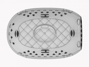 Travel Pet Carrier White Blue Modelo 3D