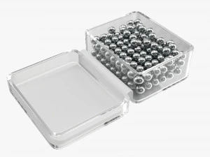 Air pistol bullet box open 3D Model