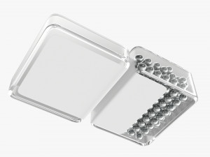 Air pistol bullet box open 3D Model