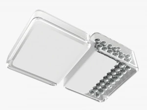Air pistol bullet box open 3D Model