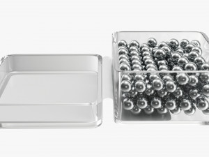 Air pistol bullet box open 3D Model