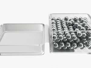 Air pistol bullet box open 3D Model