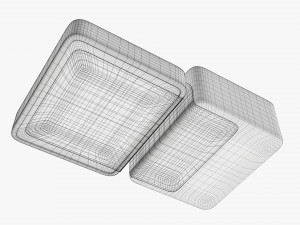 Air pistol bullet box open 3D Model