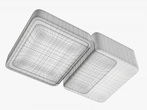 Air pistol bullet box open 3D Model