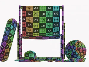 Beach Composition 01 Red 3D Model