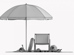Beach Composition 02 3D Model