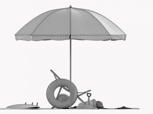 Beach Composition 02 3D Model
