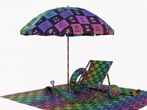 Beach Composition 02 3D Model