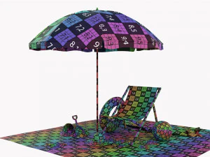 Beach Composition 02 3D Model