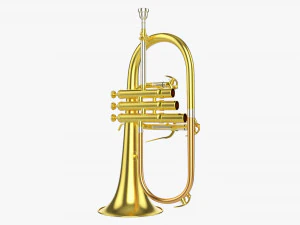 Brass Bell Flugelhorn 3D Model