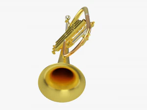Brass Bell Flugelhorn 3D Model